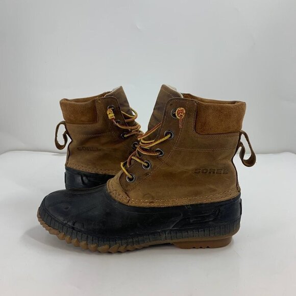 Sorel Men\'s Cheyanne Lace Rain Waterproof Winter Leather Sole Duck Boot‎ Size 9 main image 7